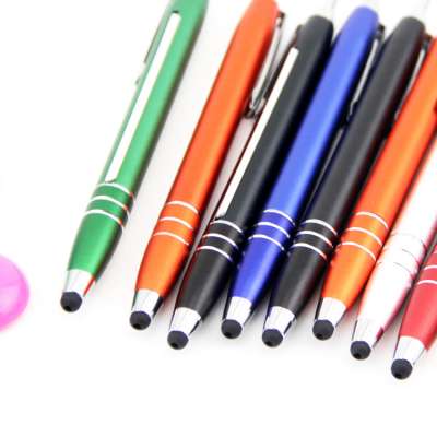 Metal Clip Blue Rubber New Model Color Ball Pen